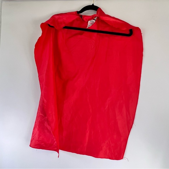 Vintage Red Superman Kids Costume Cape One Size Halloween Super Heroes - Picture 3 of 9